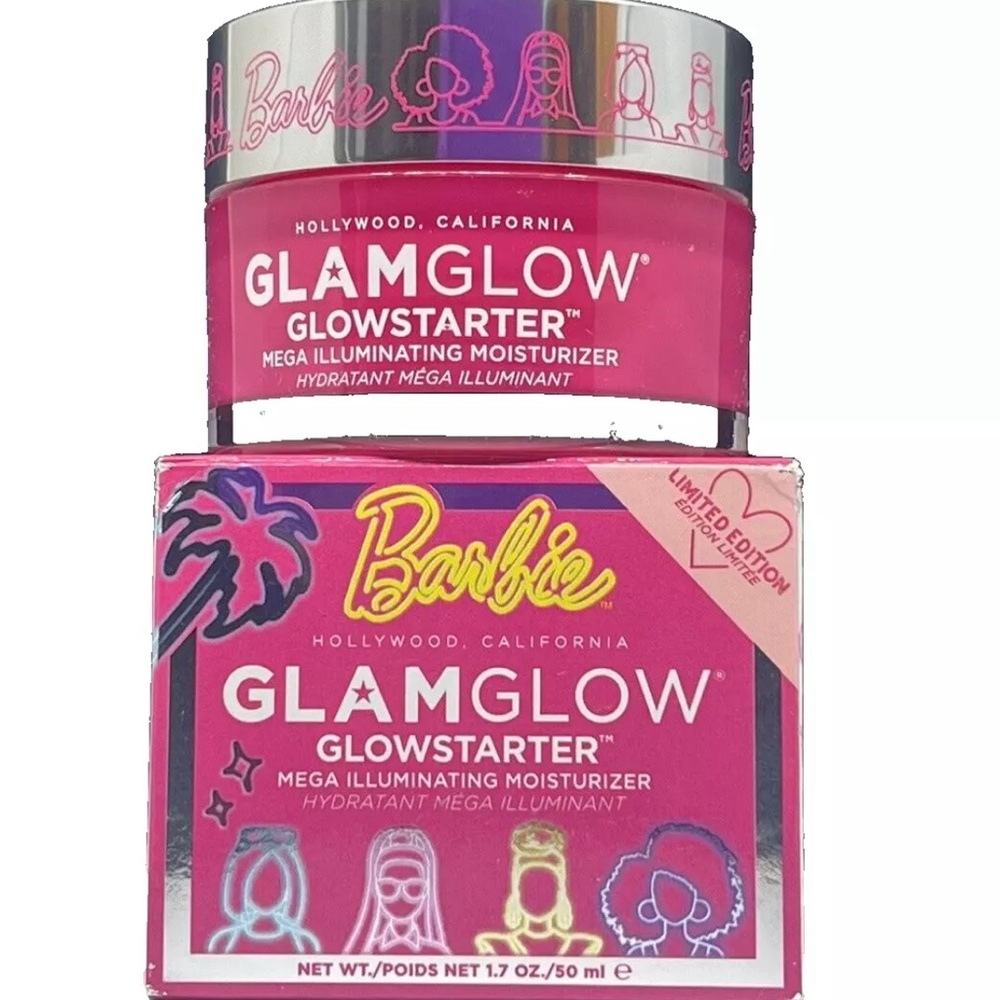 GlamGlow GLOWSTARTER BARBIE 1.7oz Mega Illuminating Moisturize GlowGetter Shade